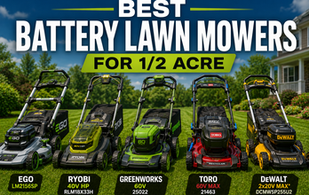Best Battery Lawn Mowers for 1/2 Acre (2026)