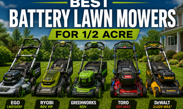 Best Battery Lawn Mowers for 1/2 Acre (2026)