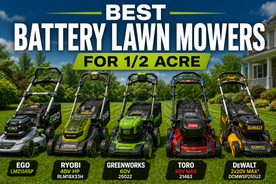 Best Battery Lawn Mowers for 1/2 Acre (2026)