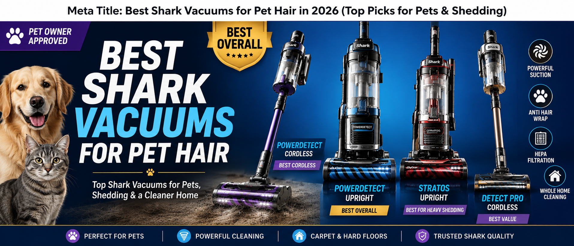 Best Shark Vacuums for Pet Hair in 2026