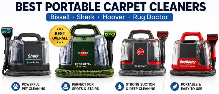 Best Portable Carpet Cleaners of 2026: Top Spot Cleaners Compared